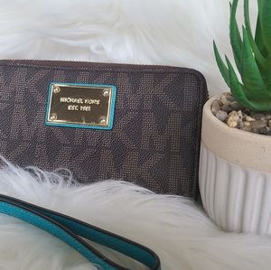 MK Zip Wristlet Wallet